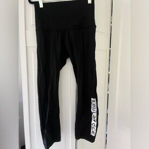 Cropped Lululemon SoulCycle Leggings